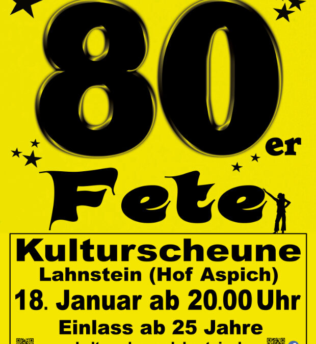 80er Fete Pop & Wave