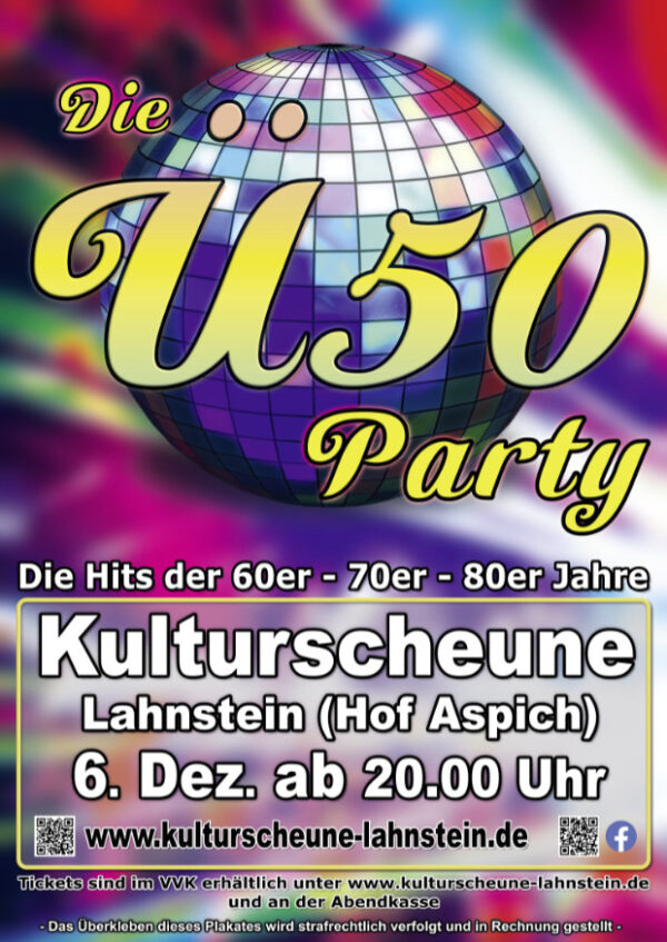 Ü-50 Party „Winter Edition“