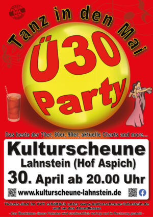 Ü-30 Party zum "Tanz in den Mai"