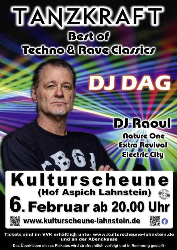 Tanzkraft – Die Techno & Rave CLASSICS PARTY