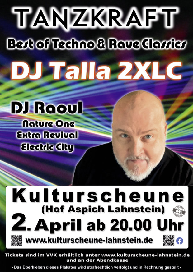 Tanzkraft – Die Techno & Rave CLASSICS PARTY