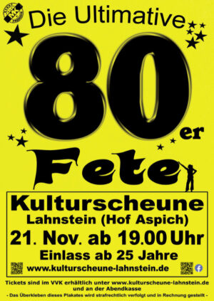 80er Fete „Das Original“